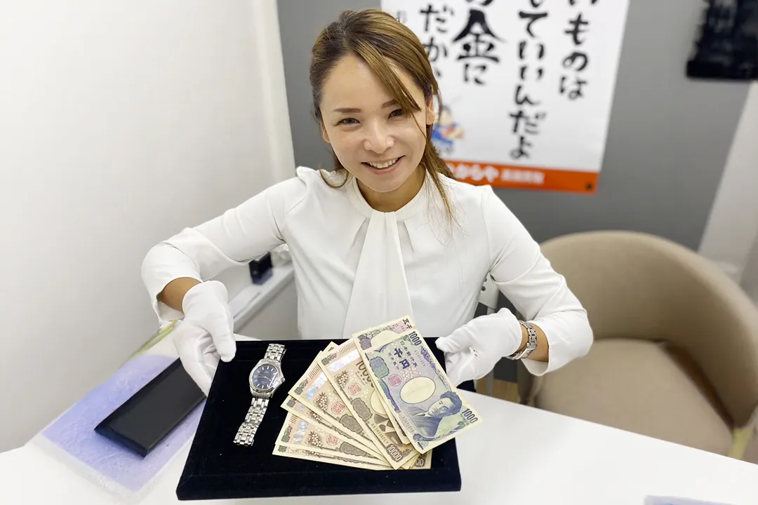 現金のお渡しの画像